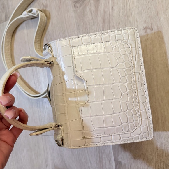 Philip Plein White Croc-Embossed Handbag - Picture 2 of 4